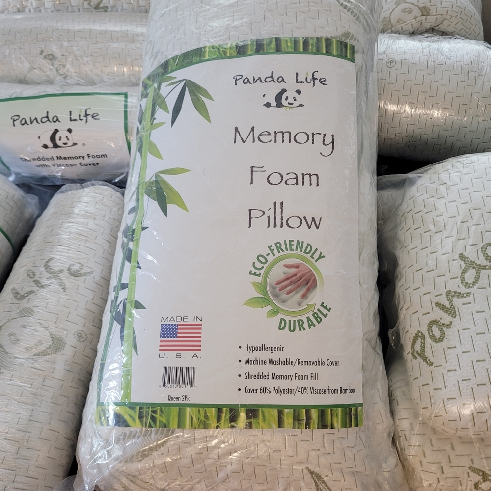 Bamboo #310 Jumbo King Pillow 9" Thick Firm Shredded Memory Foam Costco - Picture 15 of 15